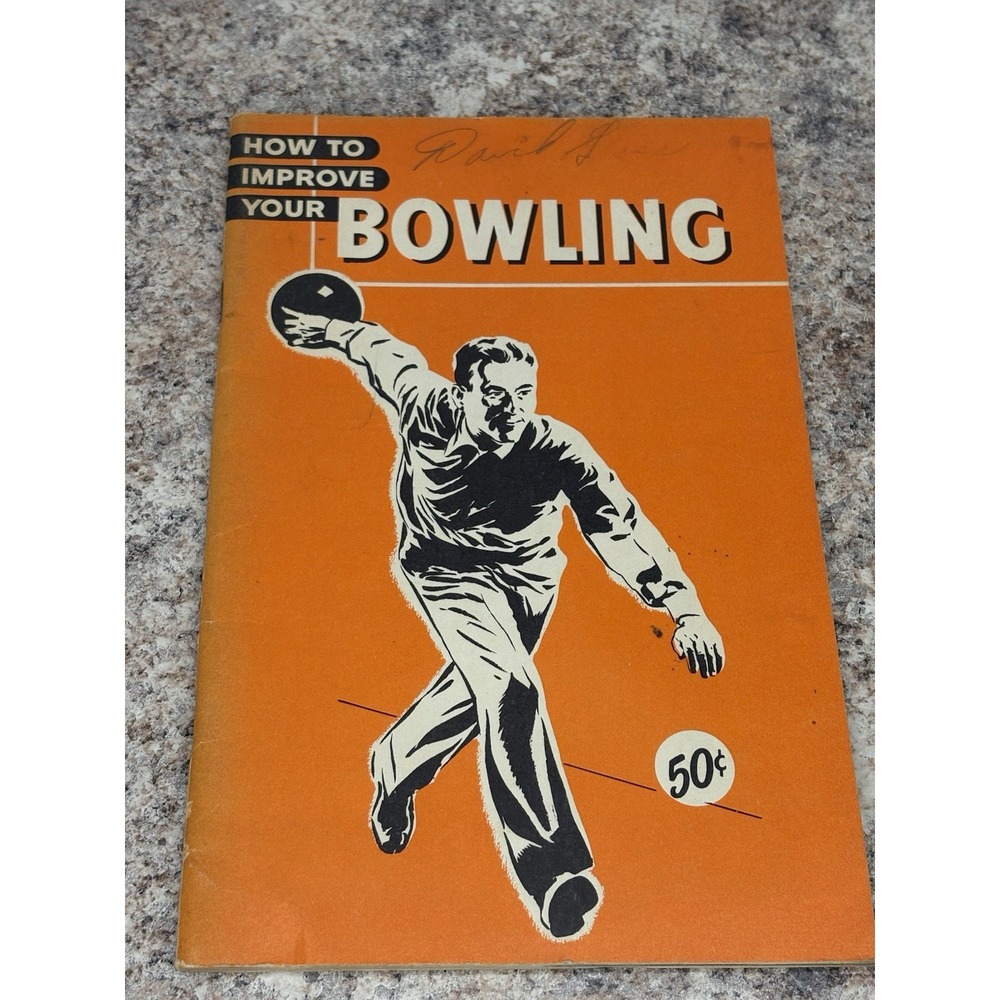VINTAGE 1950'S HOW TO IMPROVE YOUR BOWLING BOOKLET, 58‎ PAGES